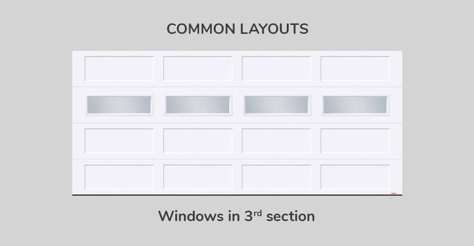Common layouts, 16' x 7', Windows in third section